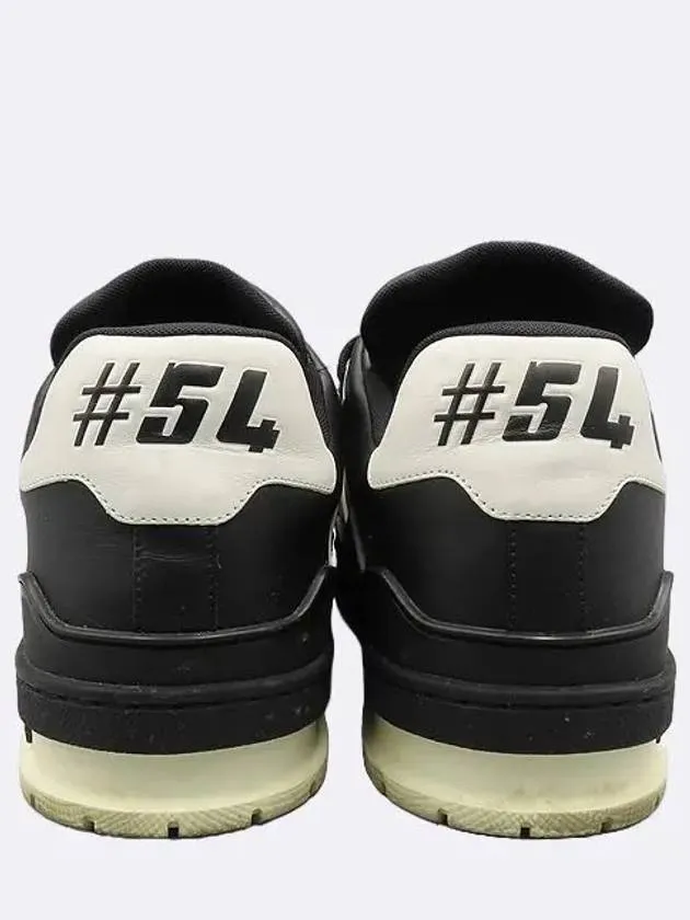 1AAHS2 Black Gray LV Trainer Sneakers 7 1 2