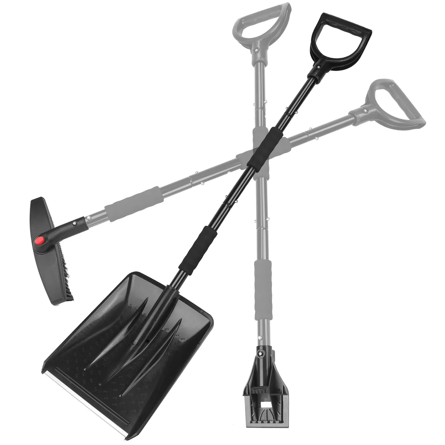 3-in-1 Snow Shovel Kit Brush Ice Scraper