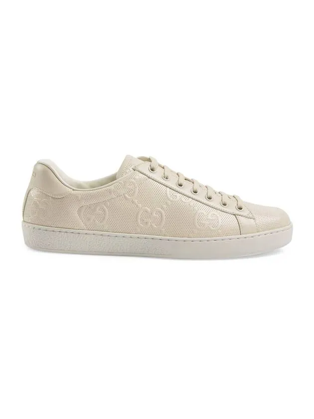 Ace GG Embossed Low Top Sneakers White