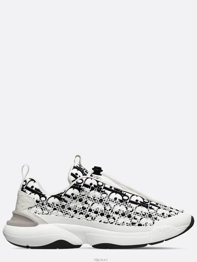 B24 Oblique Technical Fabric Low Top Sneakers White