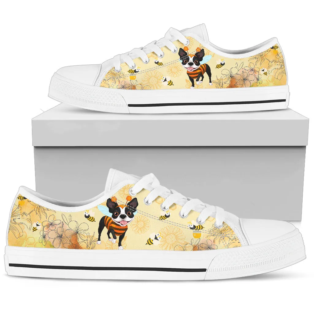 Boston Terrier Women's Low Top Shoe