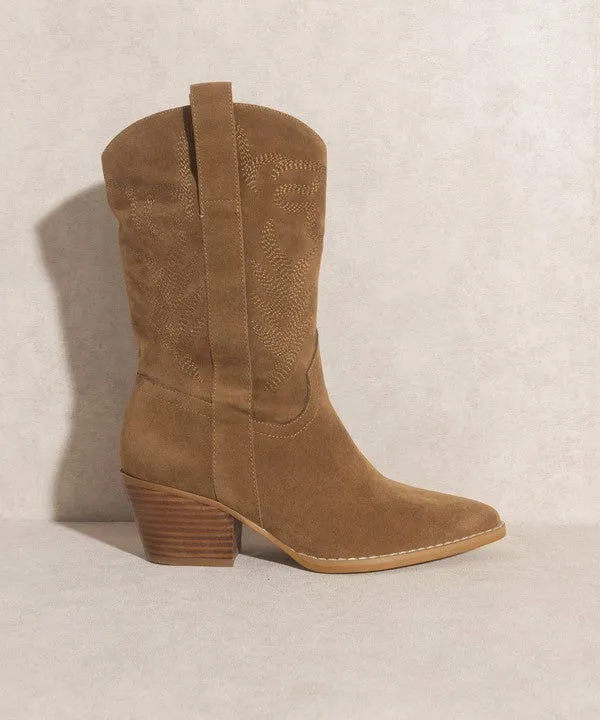 Cowgirl Embroidered Short Boots