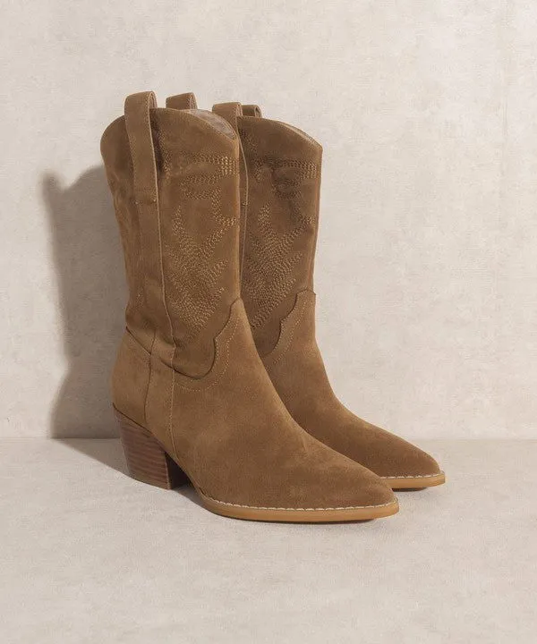Cowgirl Embroidered Short Boots