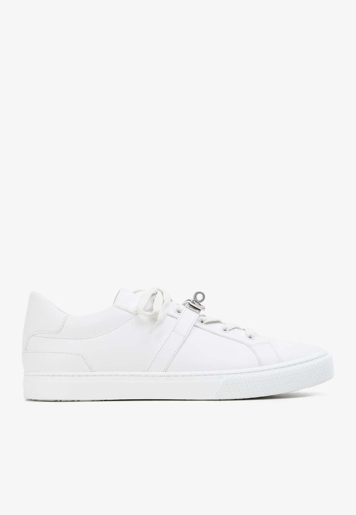 Day Palladium Kelly Buckle Sneakers in White Calf Leather