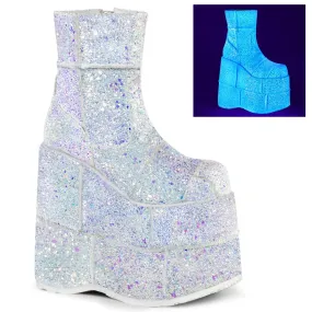 DemoniaCult Stack 201G Unisex/Mens Platform Ankle Length Boots