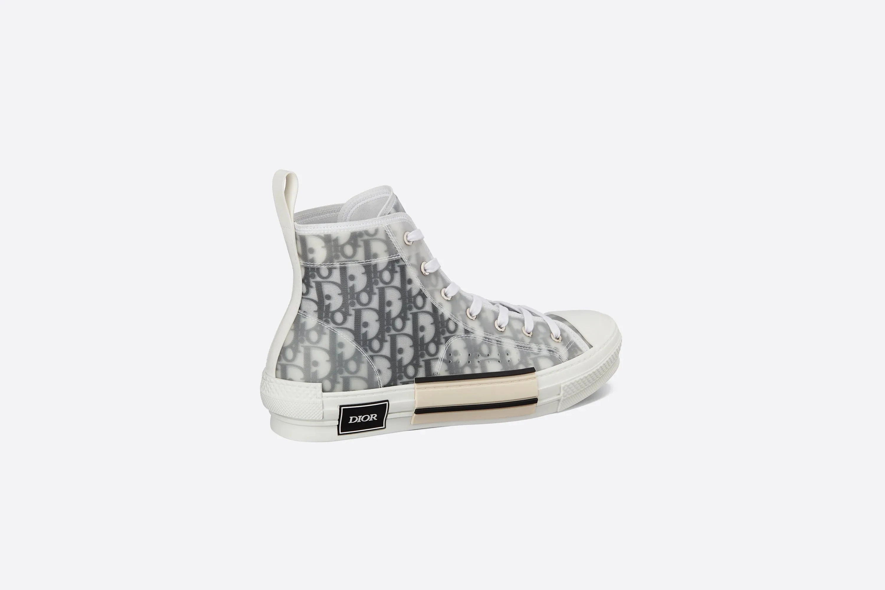 DIOR B23 HIGH-TOP DIOR OBLIQUE CANVAS SNEAKERS