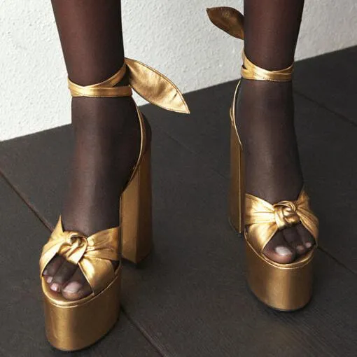 DONIO Block Heel Platform Sandals
