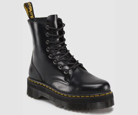 Dr Martens Jadon Black Polished Smooth Boots 15265001