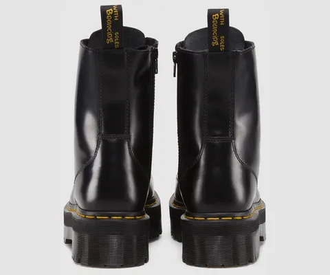 Dr Martens Jadon Black Polished Smooth Boots 15265001