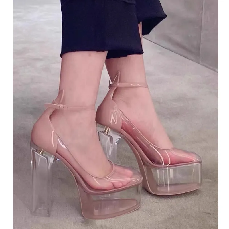 FERUT Ankle Strap Platform Sandals
