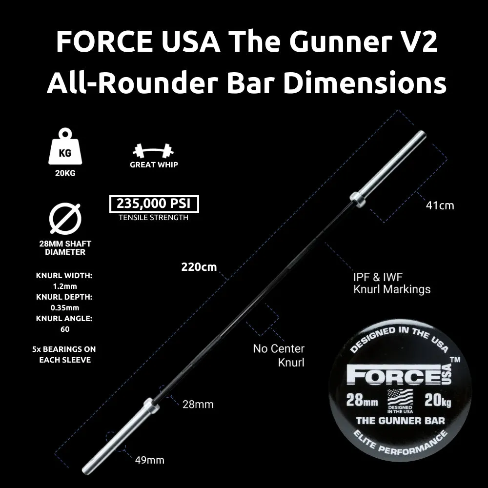 Force USA The Gunner Bar V2
