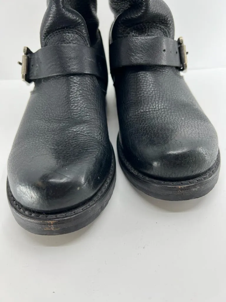 FRYE VERONICA SHORT LEATHER BOOTS