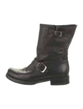 FRYE VERONICA SHORT LEATHER BOOTS