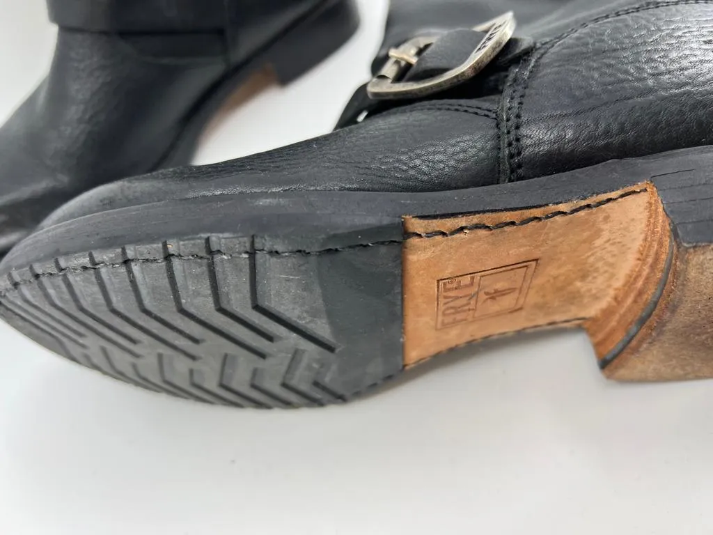 FRYE VERONICA SHORT LEATHER BOOTS