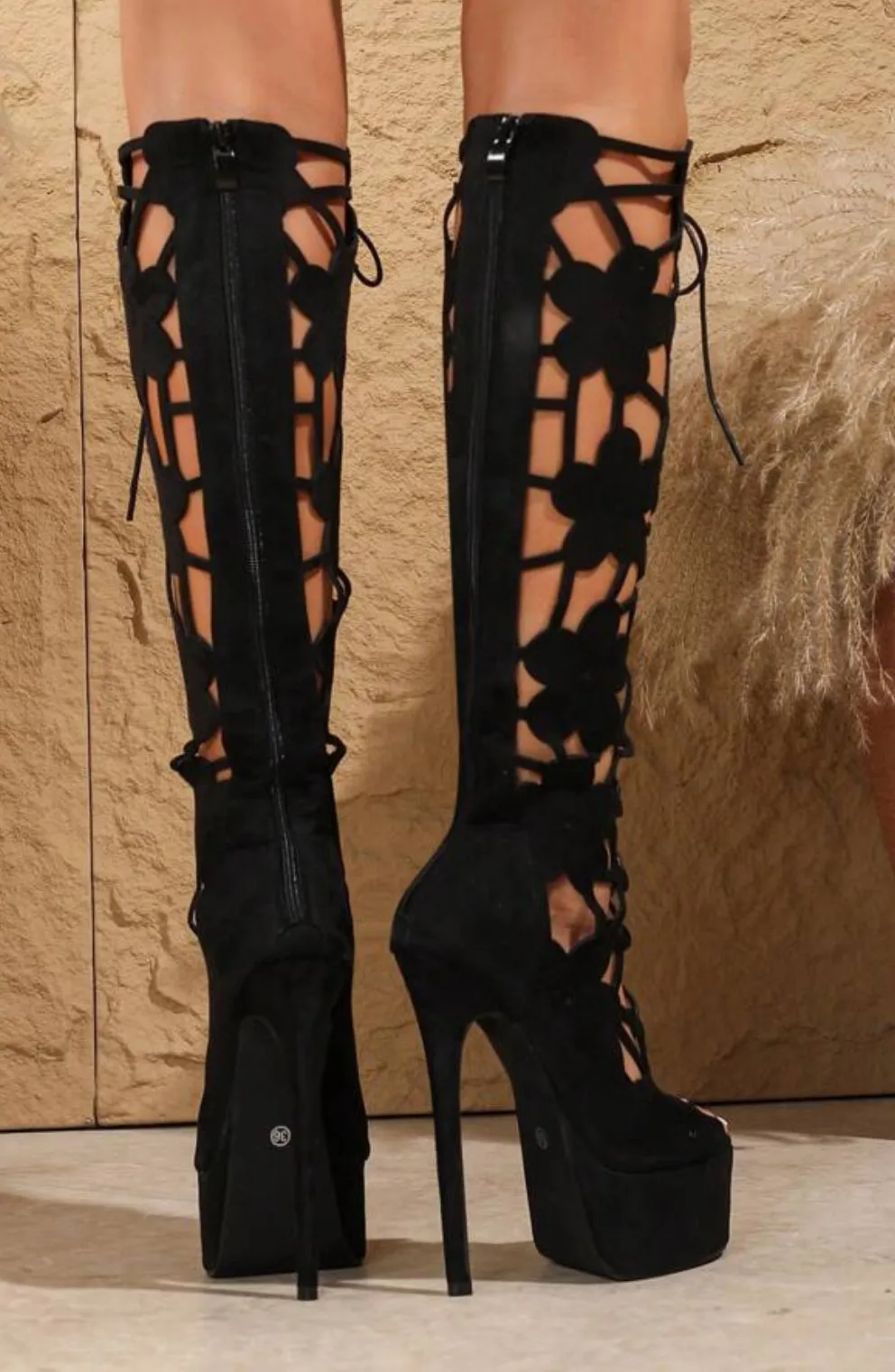 Gladiator platform high heels