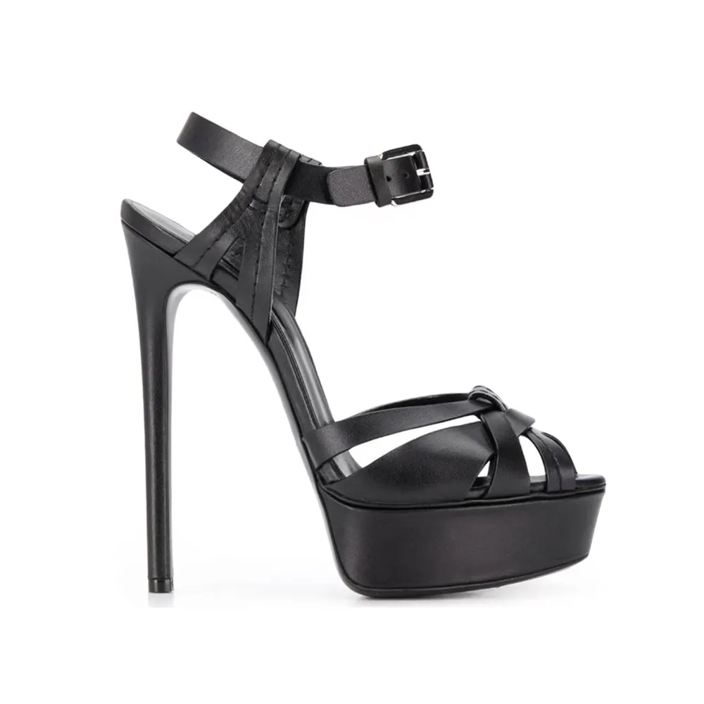 HORUI Ankle Strap Platform Sandals