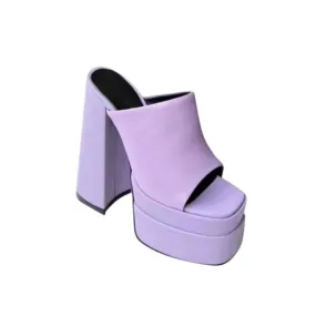 KATHY Block Heel Platform Mules Sandals