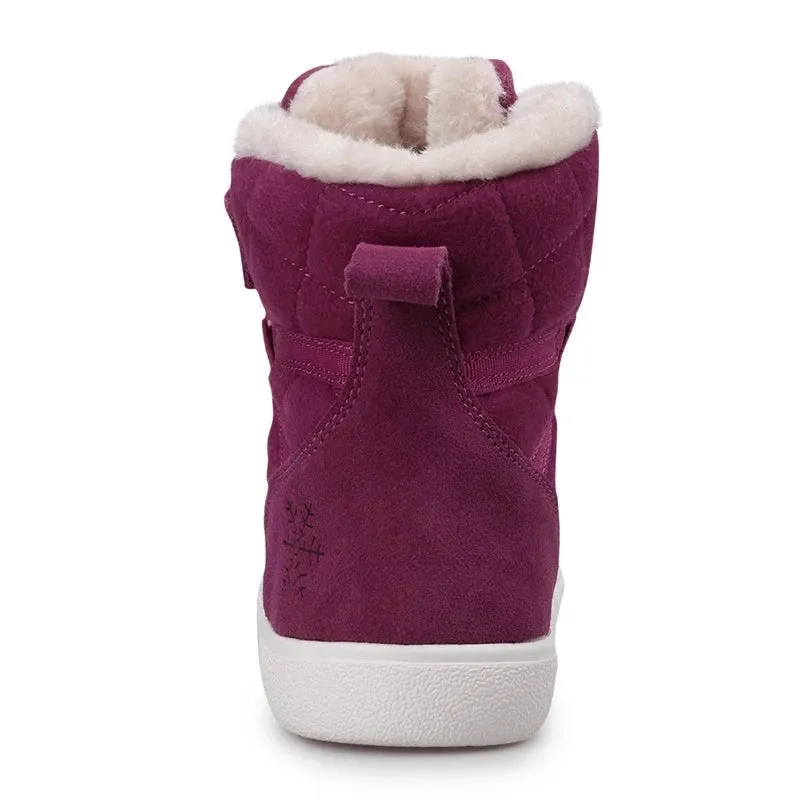 Kids Buckle Strap Velvet Warm Fur Snow Shoes