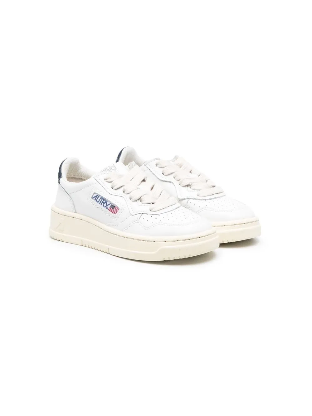 KIDS perforated-detailing low-top sneakers
