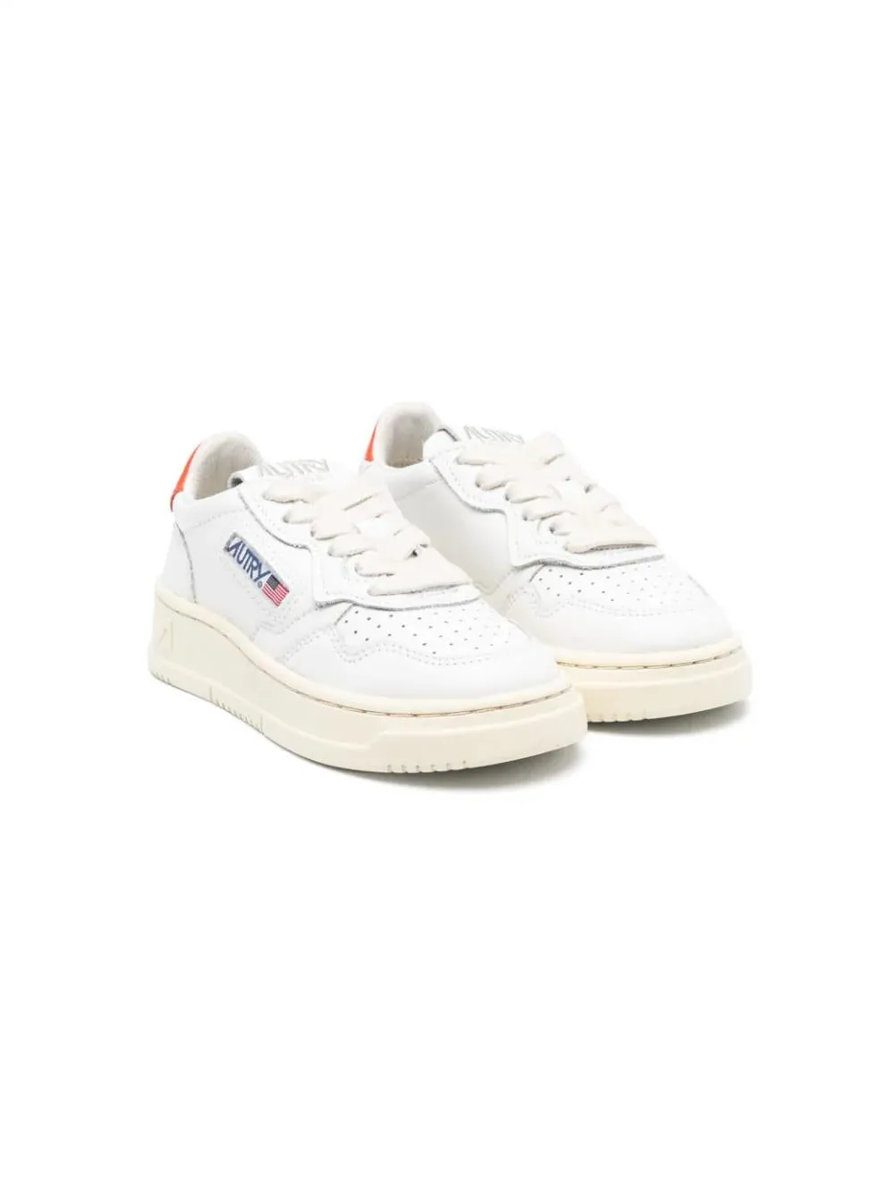 KIDS perforated-detailing low-top sneakers