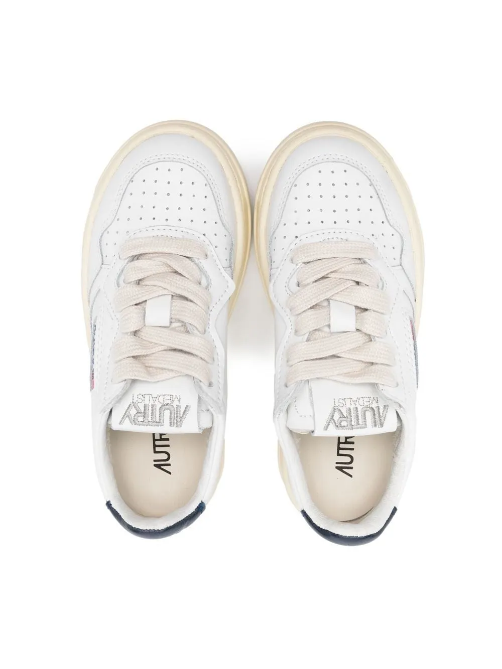 KIDS perforated-detailing low-top sneakers