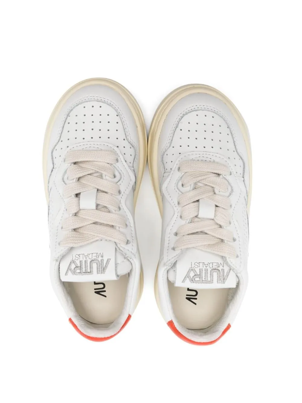 KIDS perforated-detailing low-top sneakers