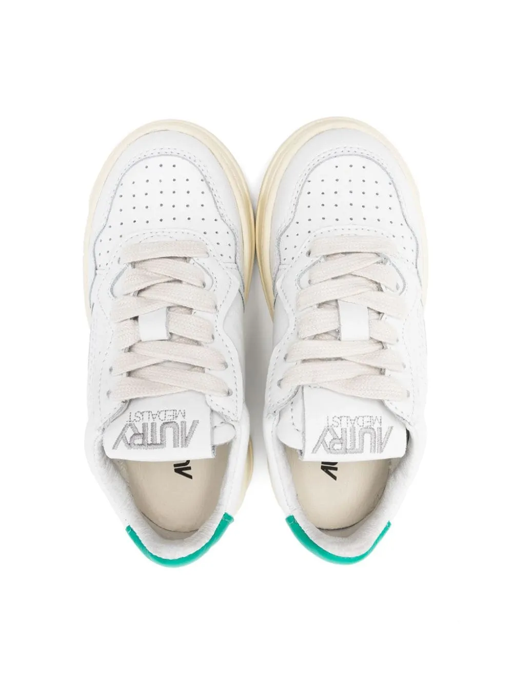 KIDS perforated-detailing low-top sneakers