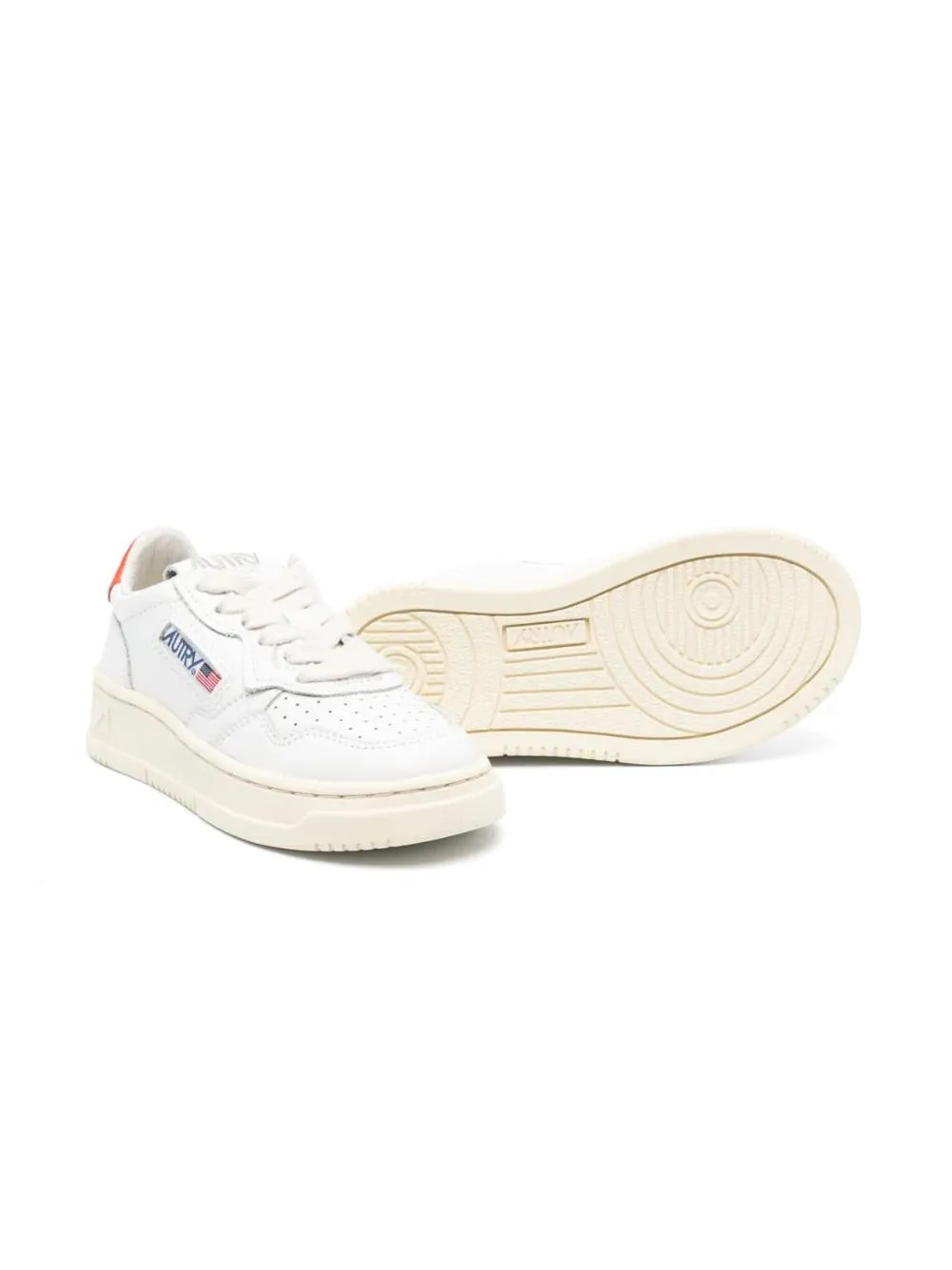 KIDS perforated-detailing low-top sneakers