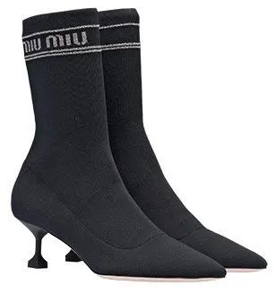 Knit Kitten-Heel Sock-Booties