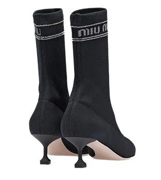 Knit Kitten-Heel Sock-Booties