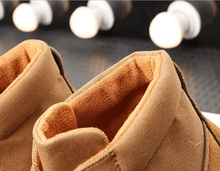 Leather boots casual men's
