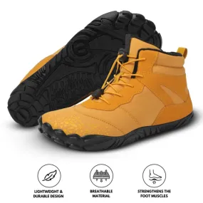 Men's Barefoot shoes Winter Waterproof Trail Running shoes Warm Lined Snow shoes Unisex Outdoor Non-slip Winter Boots
