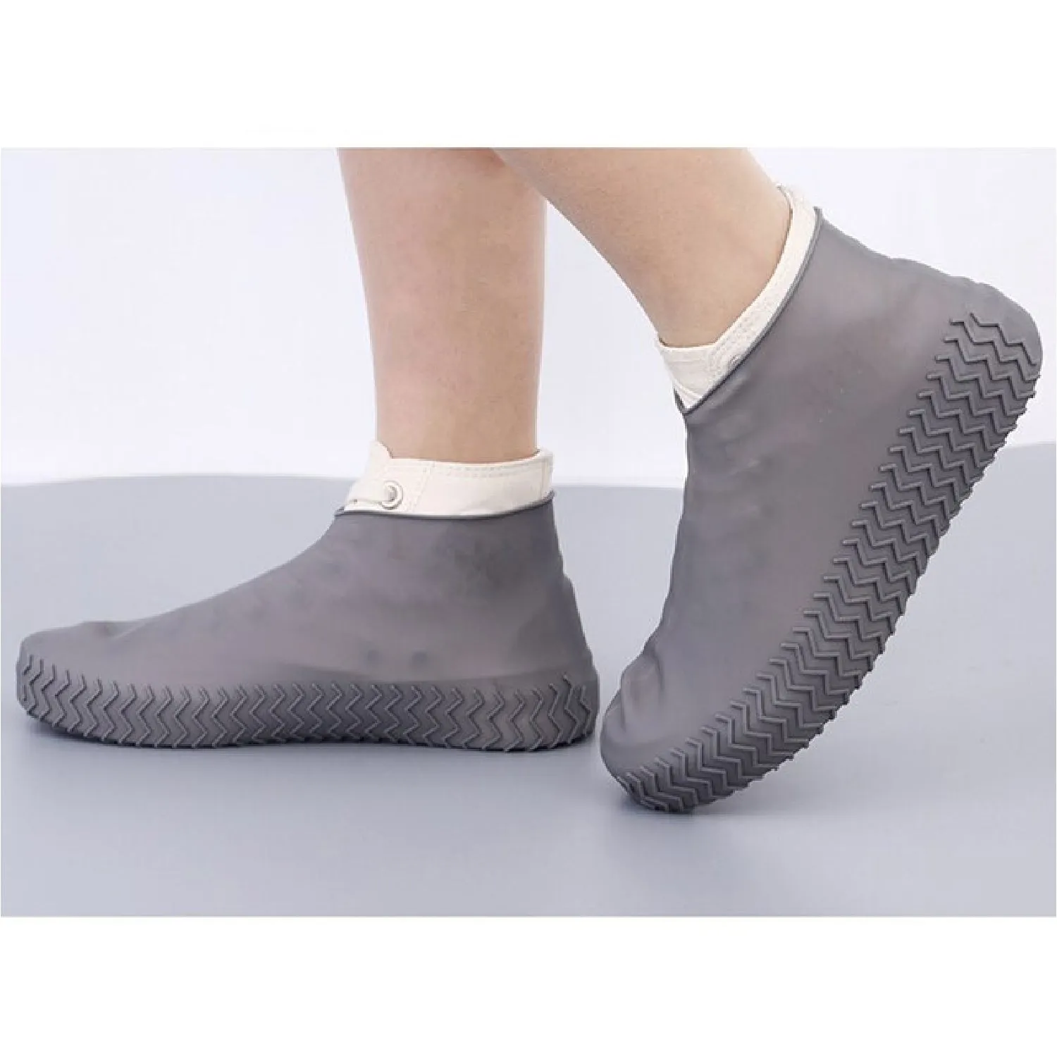 Non-Slip Waterproof Silicone Shoe Cover, Large