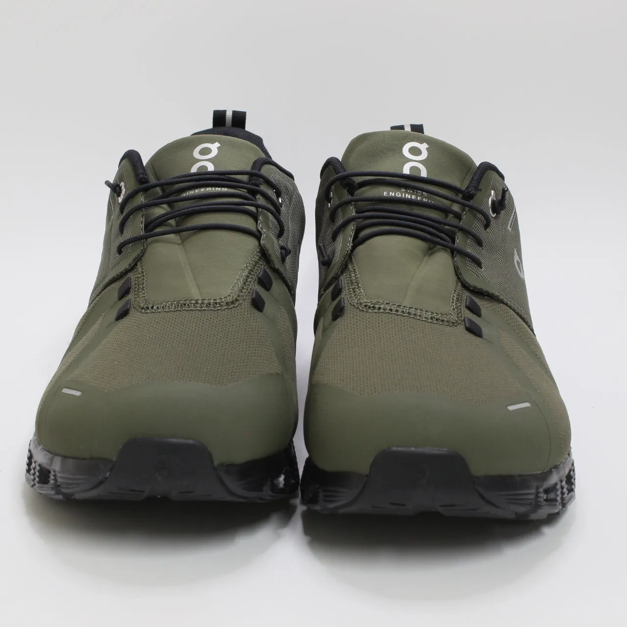 On Running Cloud 5 Waterproof Olive Black Trainers