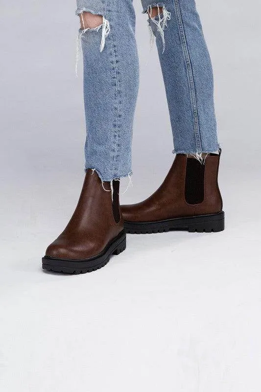 Paden Casual Black Brown Ankle Boots