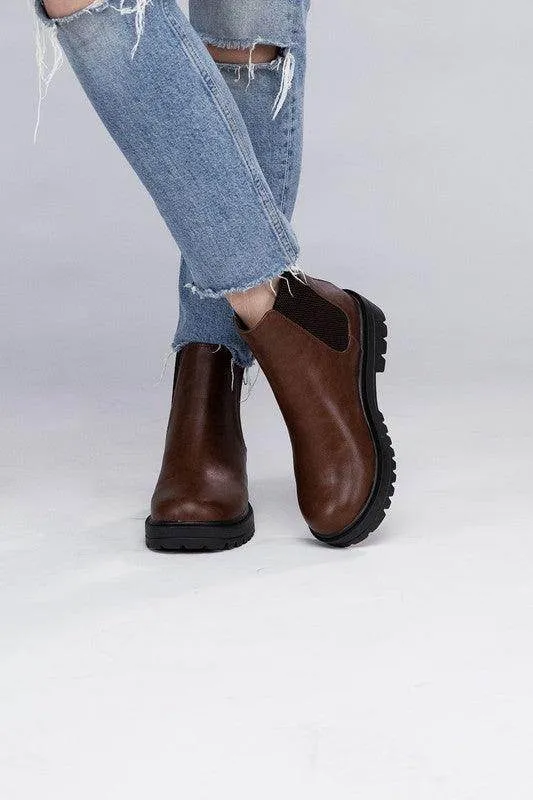 Paden Casual Black Brown Ankle Boots