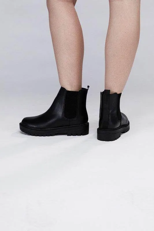 Paden Casual Black Brown Ankle Boots