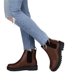 Paden Casual Black Brown Ankle Boots