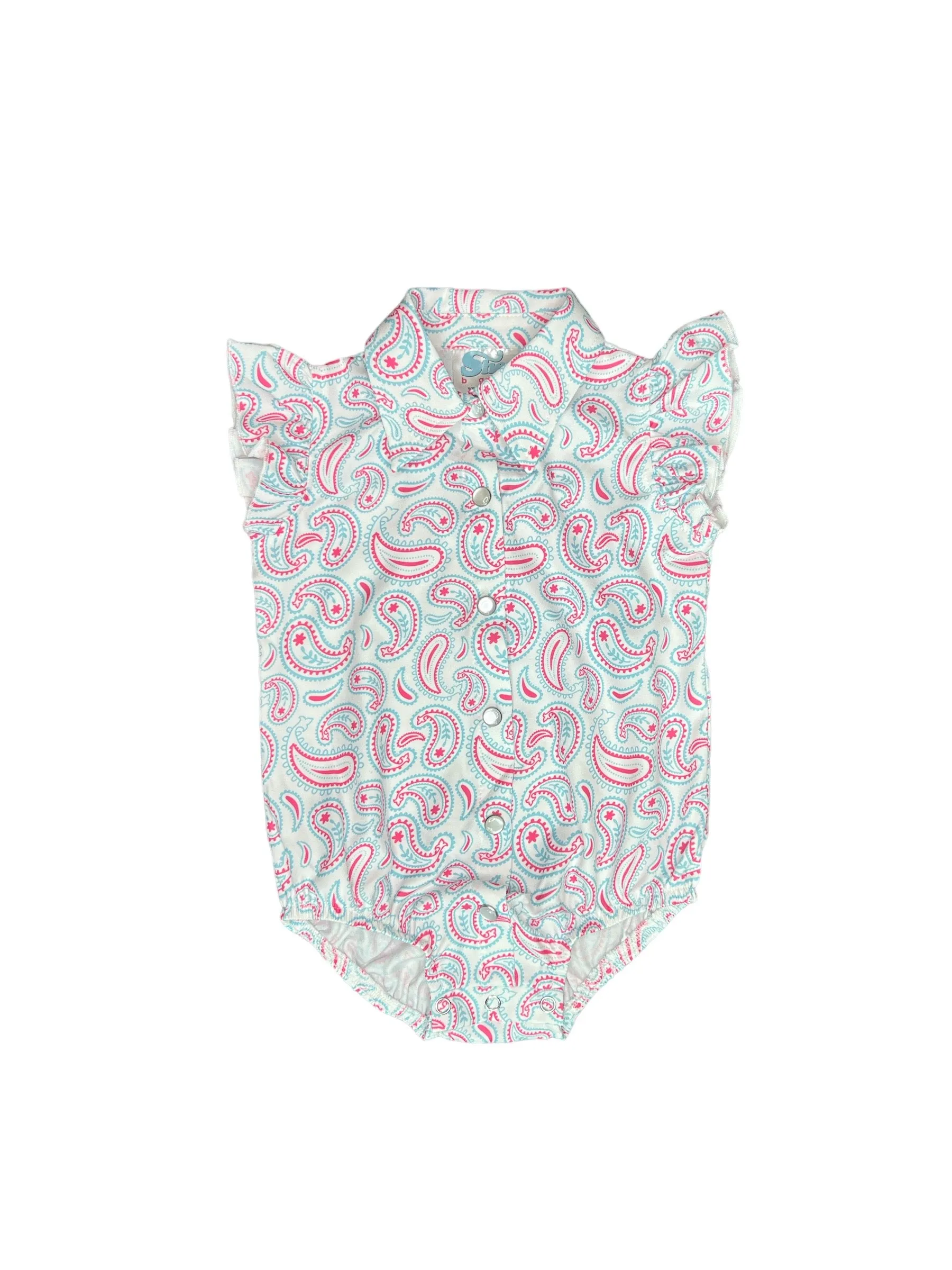 Paisley Ruffle Snap Onesie Baby (0-18m)