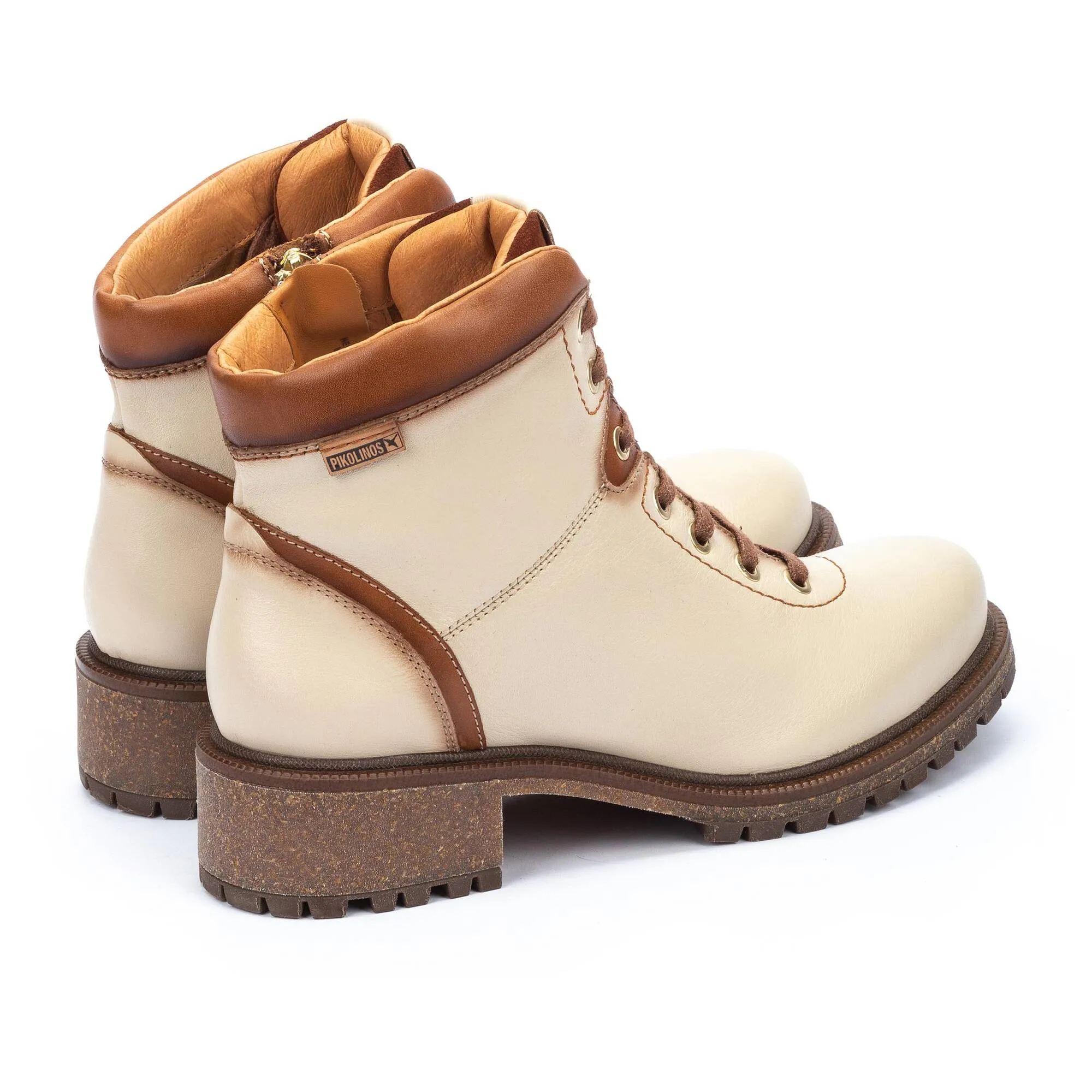 Pikolinos Aspe Lace Up Ankle Boot Marfil Women's
