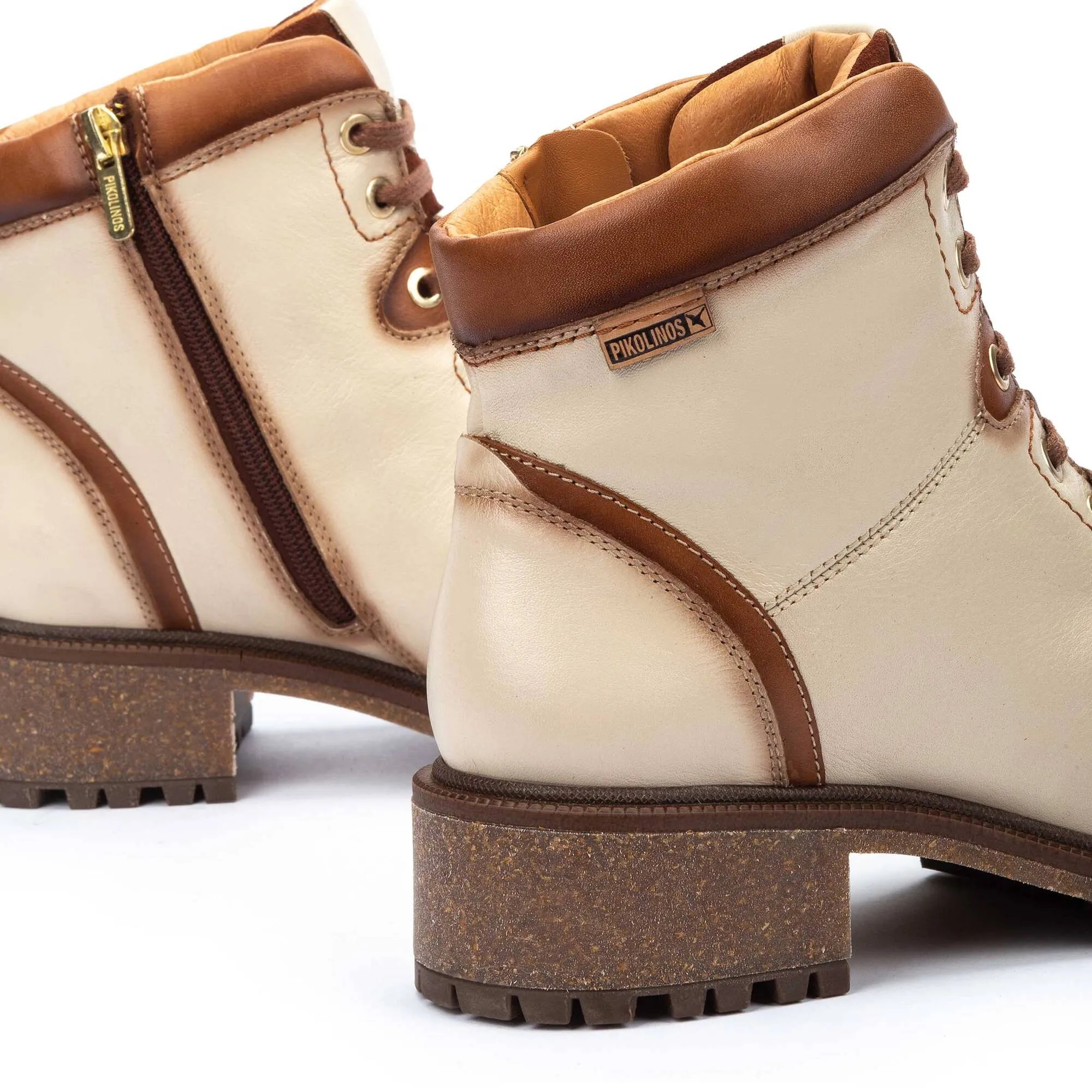 Pikolinos Aspe Lace Up Ankle Boot Marfil Women's