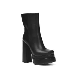 RAFEV Block Heel Platform Ankle Boots