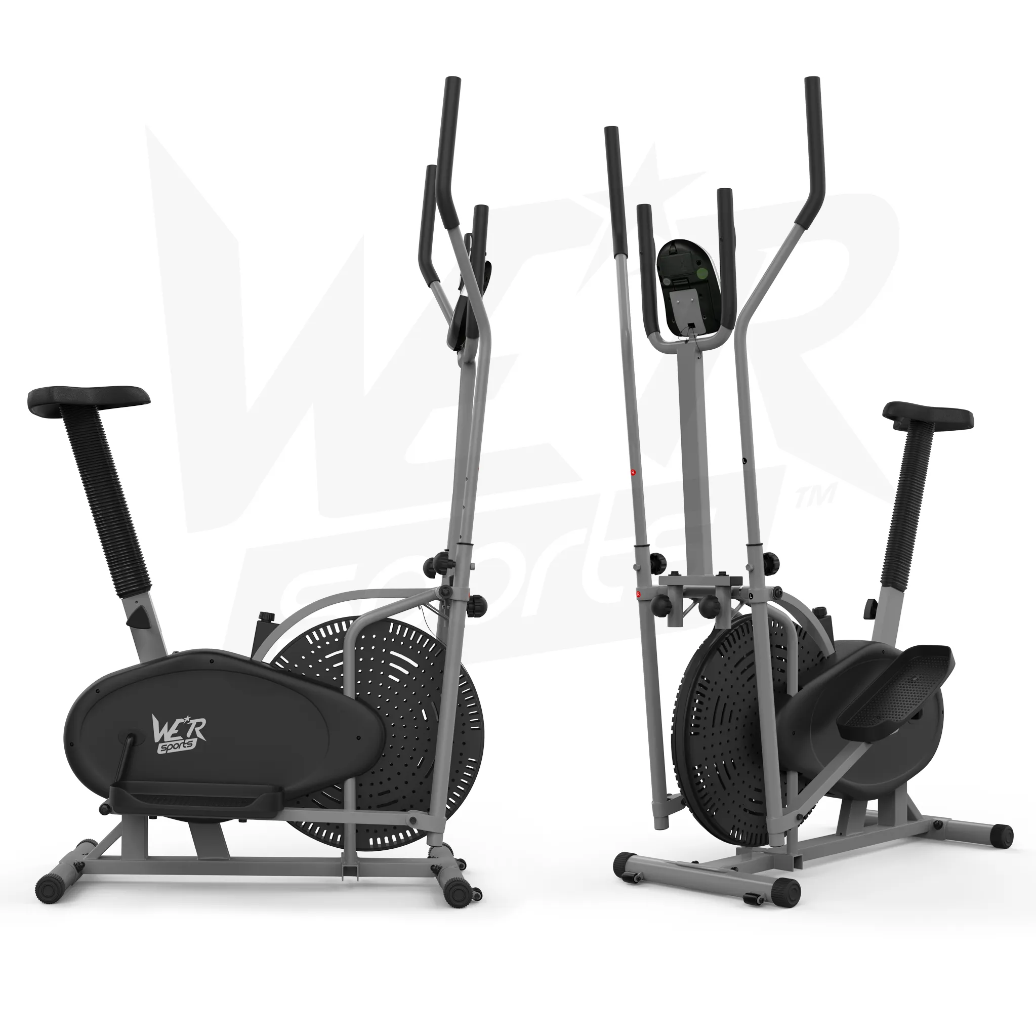 RevXtreme PowerXross Deluxe 2-in-1 Elliptical Cross Trainer BLACK-SILVER