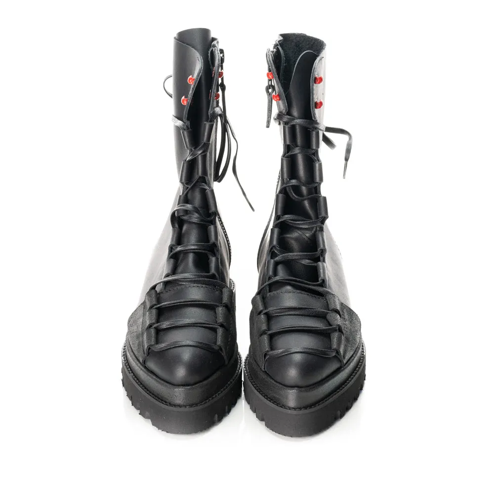 SHR Laces Affair and Red Dots combat booties