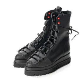 SHR Laces Affair and Red Dots combat booties