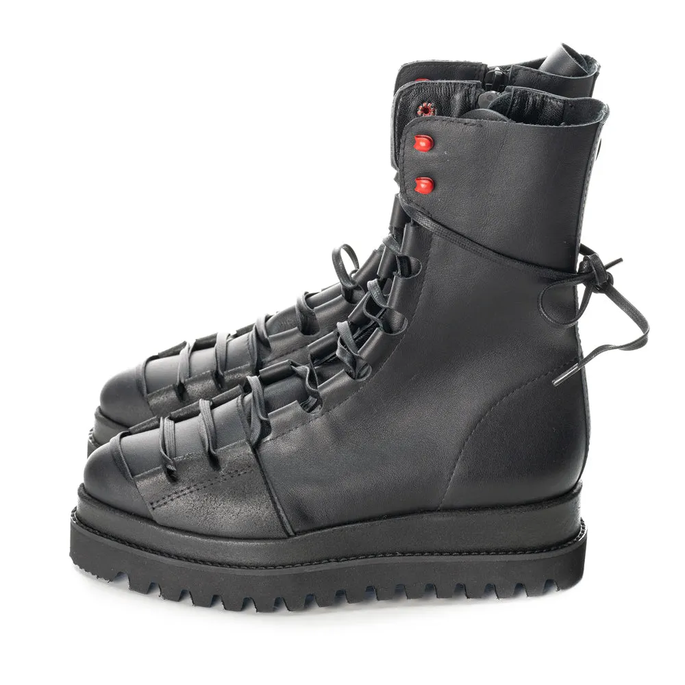 SHR Laces Affair and Red Dots combat booties