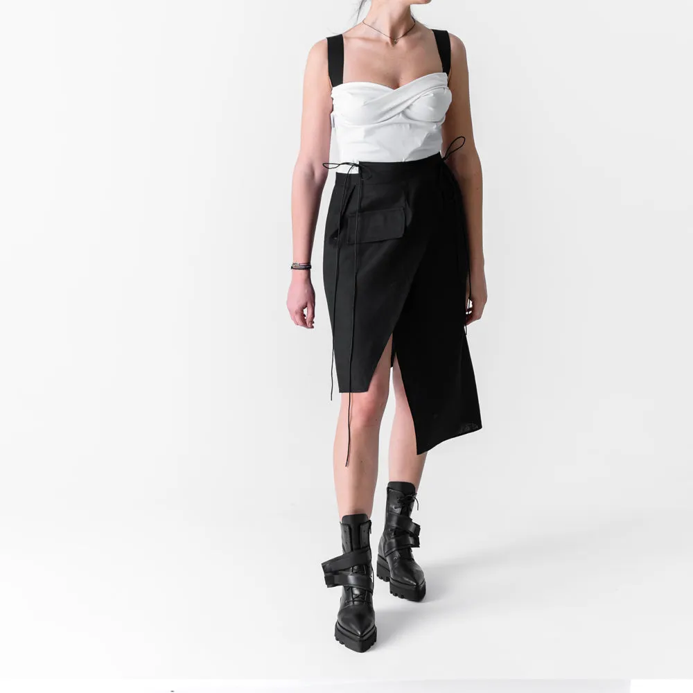 SHR Make it Double black leather booties