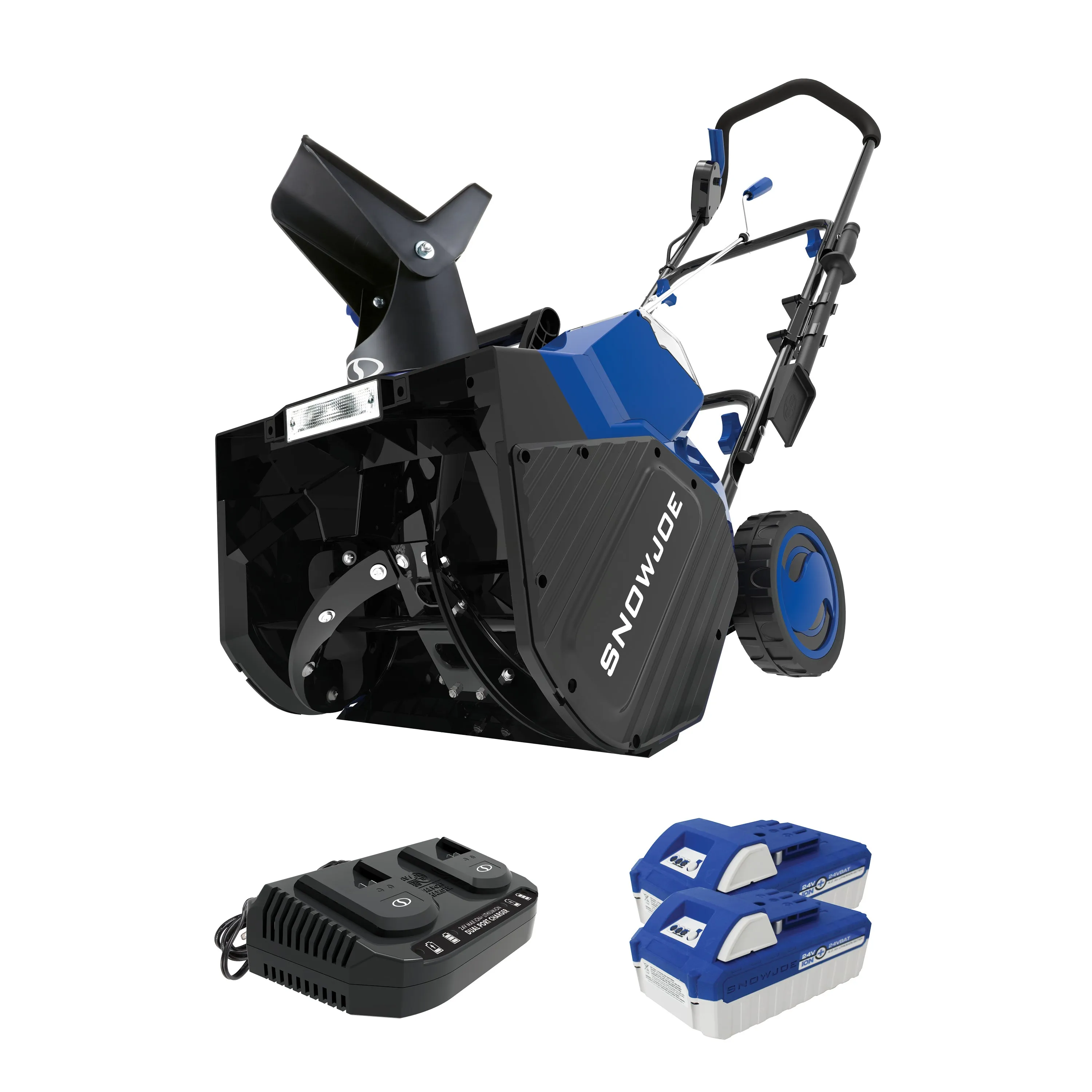 Snow Joe 24V-X2-SB18 48-Volt* IONMAX Cordless Snow Blower Kit | 18-Inch | W/ 2 x 4.0-Ah Batteries and Charger