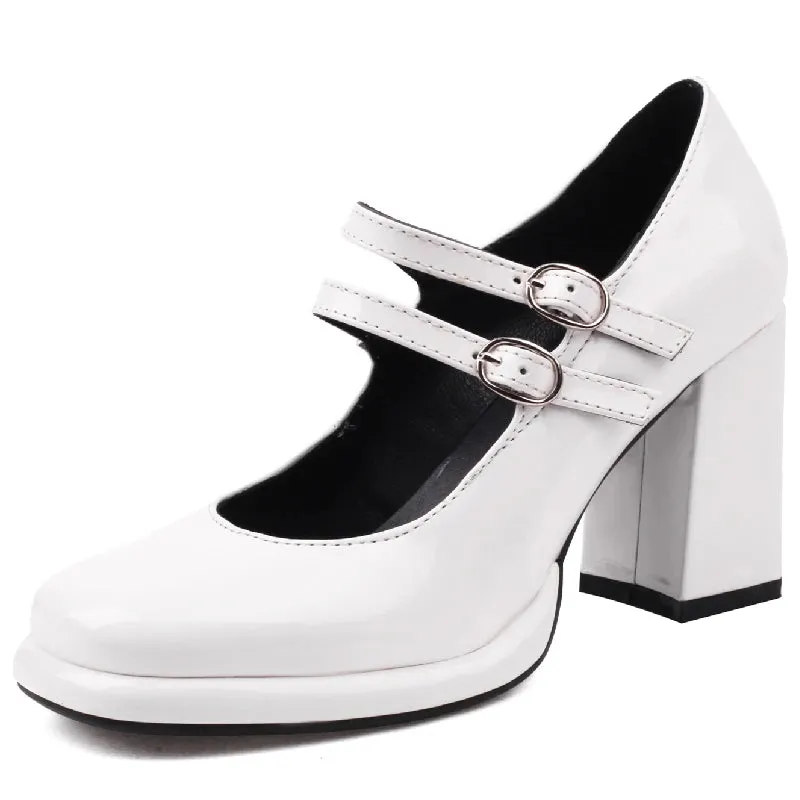 Straps Mary Janes High Heels Platform Shoes