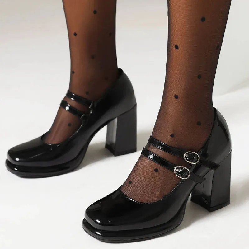 Straps Mary Janes High Heels Platform Shoes